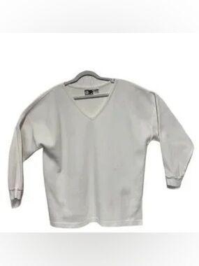 Nordstrom Oversized White V-Neck Tunic